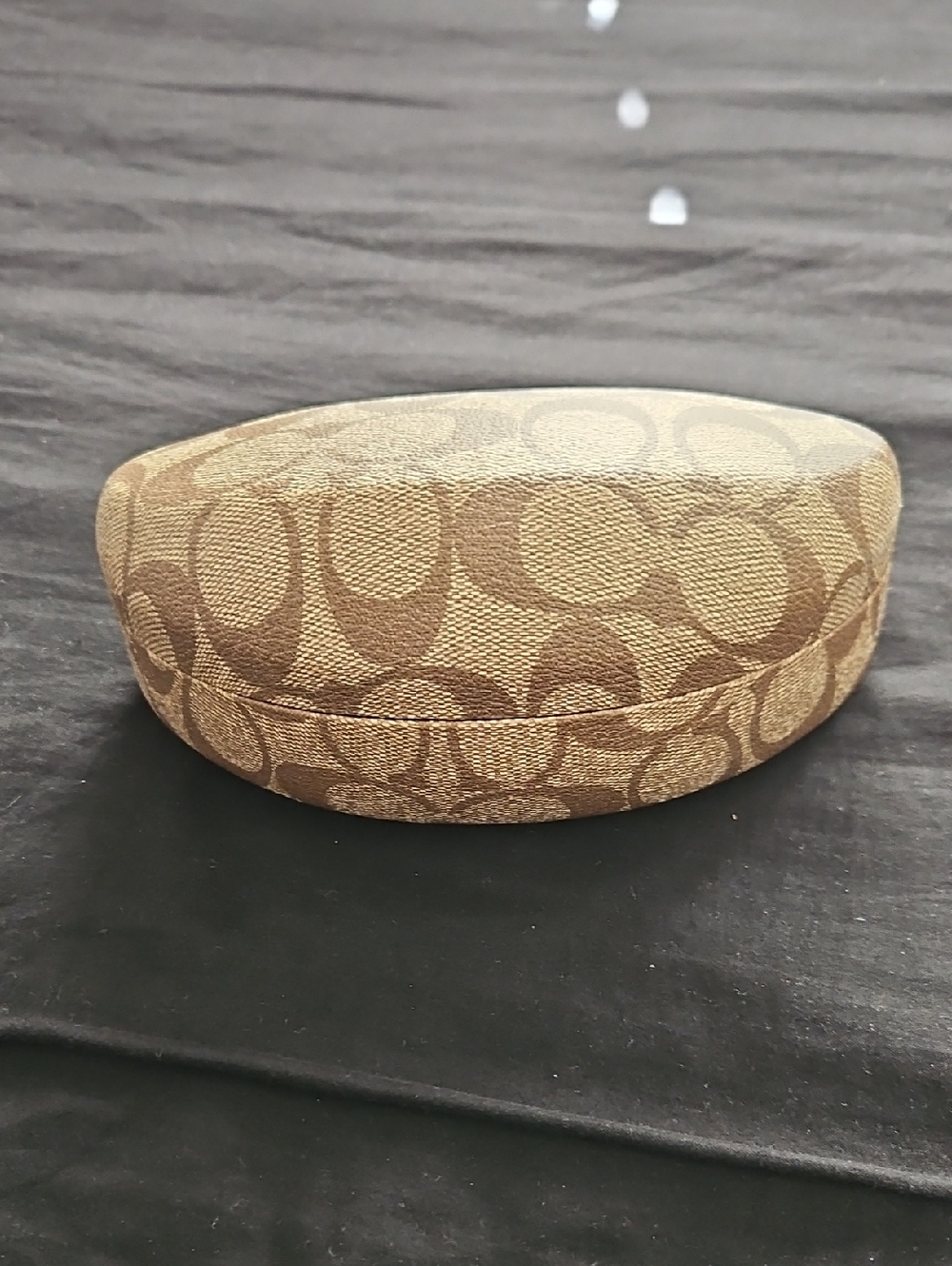 Coach Brown Signature Sunglasses Case